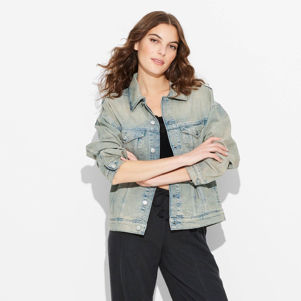 Target Denim Jacket with Blue Details